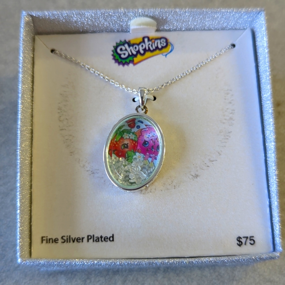 Shopkins Silver Plated Necklace